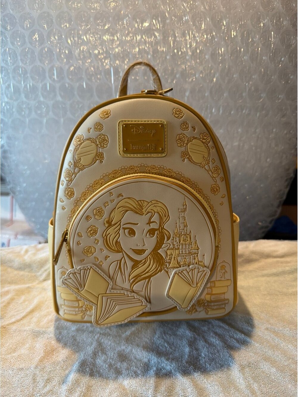 Loungefly Disney Beauty and The Beast Belle Tonal Sketch Backpack NWT